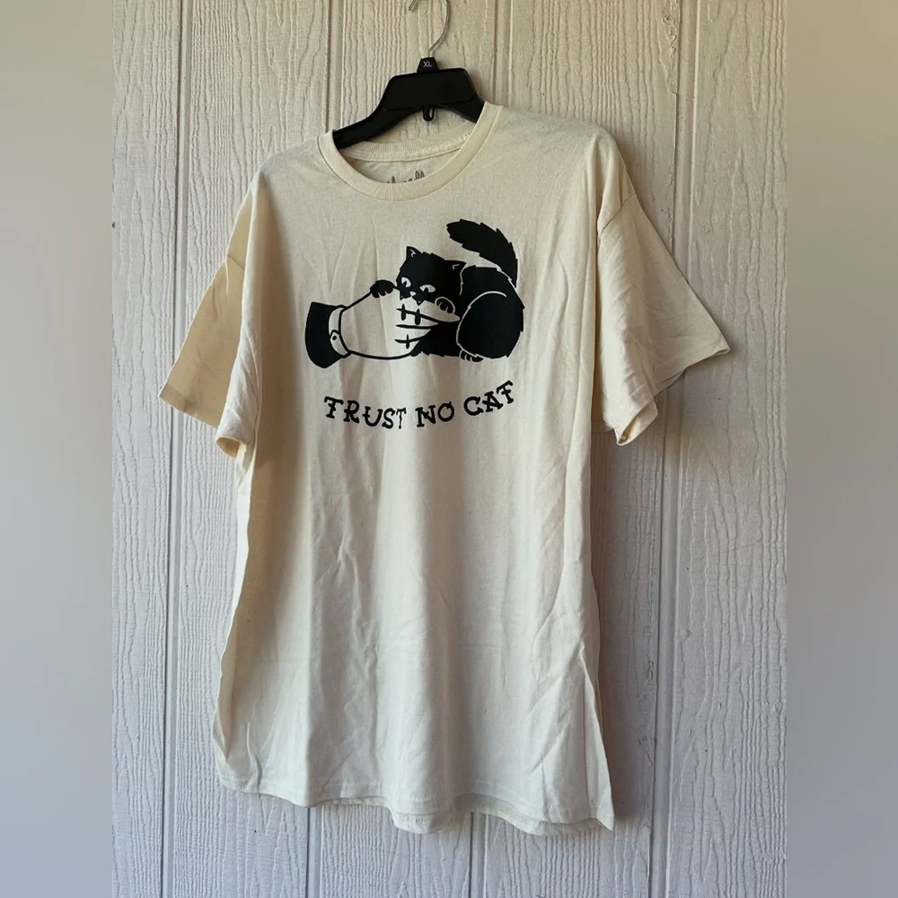 SOLD - NWOT Trust No Cat Graphic Tee - Picture 7 of 8